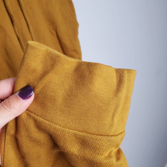 ASOS Mustard Yellow Long Sleeve Hoodie Pants Matching Set Sz S - Picture 8 of 10